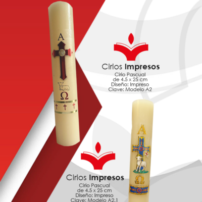 Cirio Pascual de 4.5 x 25 cm Diseño: En Impresión