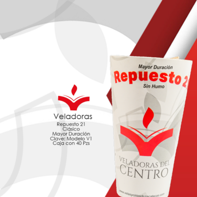 Repuesto 21 sin Humo Mayor Duración Caja con 40 Piezas