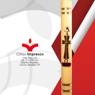 Cirio Pascual de 11 x 100 cm Diseño: En Impresión