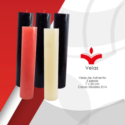 Adviento 5 piezas 7x35 cm
