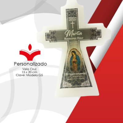 Vela Cruz 15x20 cm