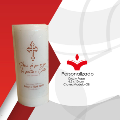 Cruz y Frase de 4.5x10 cm