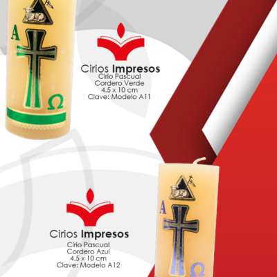 Cirio Pascual Cordero Azul de 4.5 x 10 cm Diseño: En Impresión